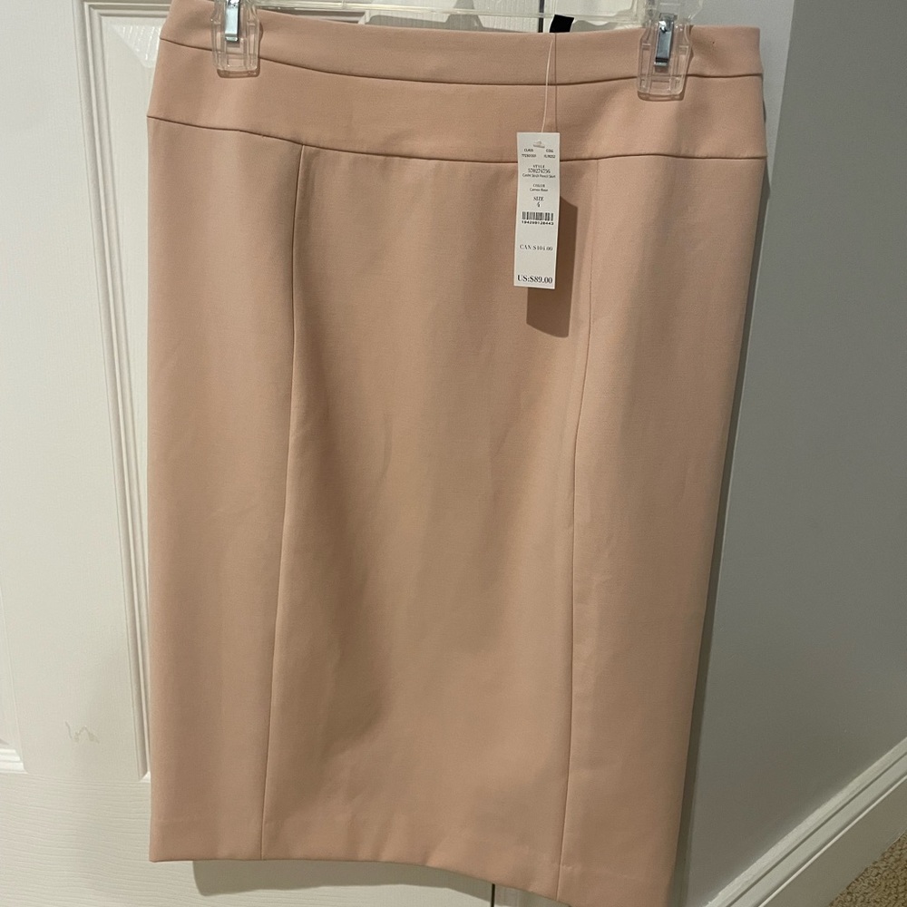 WhiteHouse Black Market blush pink skirt